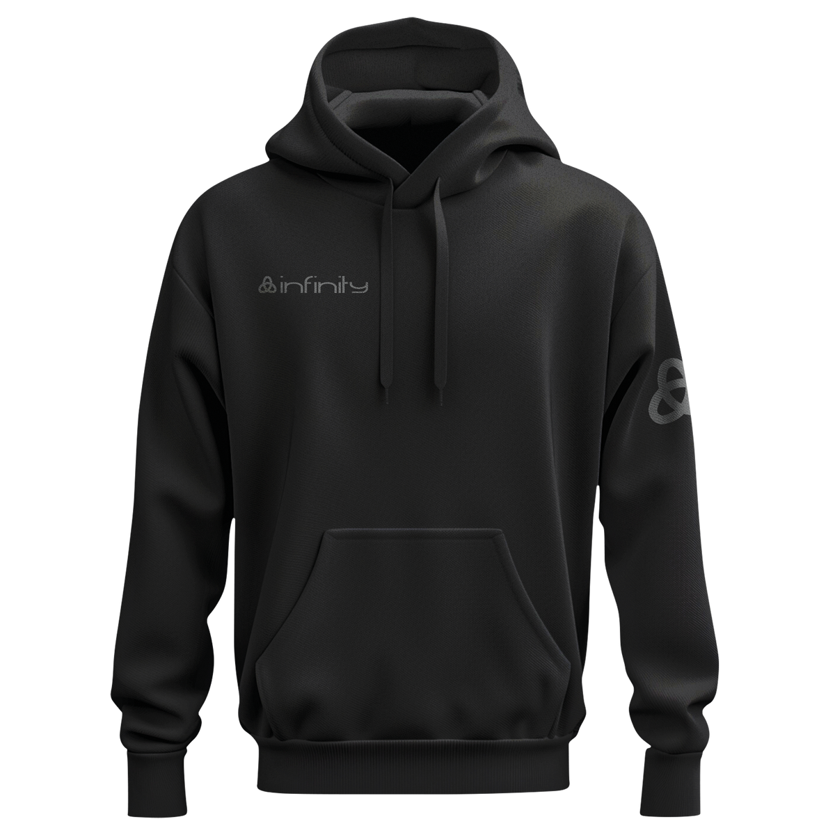 Hoodie – unisex, svart, storlek L