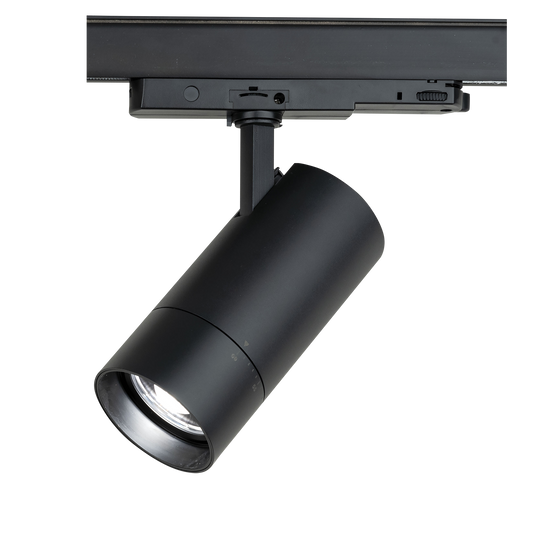 Newark Track Light 30 W CCT, LED-spot för 3-fas strömskena, svart