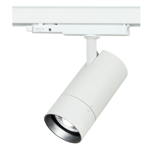 Newark Track Light 30 W CCT, LED-spot för 3-fas strömskena, vit