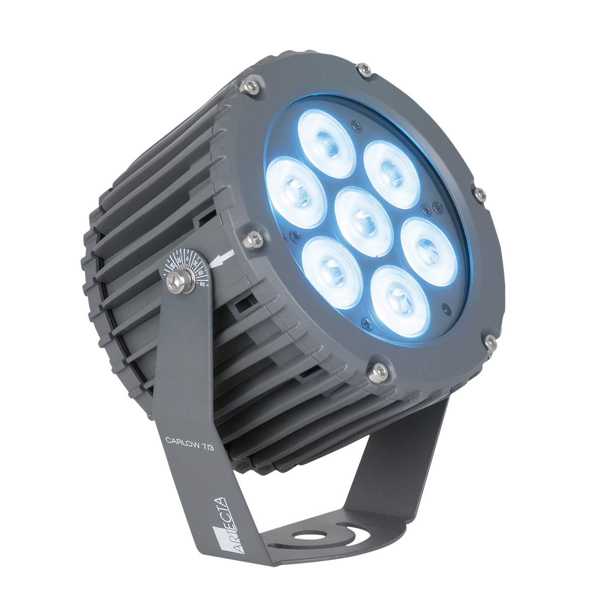 Carlow RGB 7/3, LED-spot för utomhusbruk, IP66