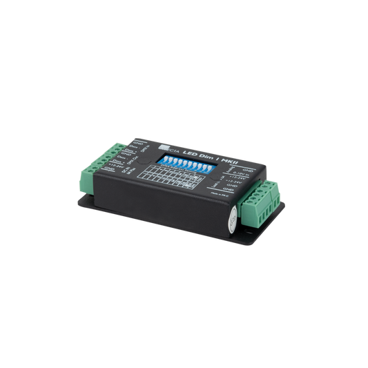 LED DIM-1 MKII, 1-kanals LED-dimmer DMX/0–10 V