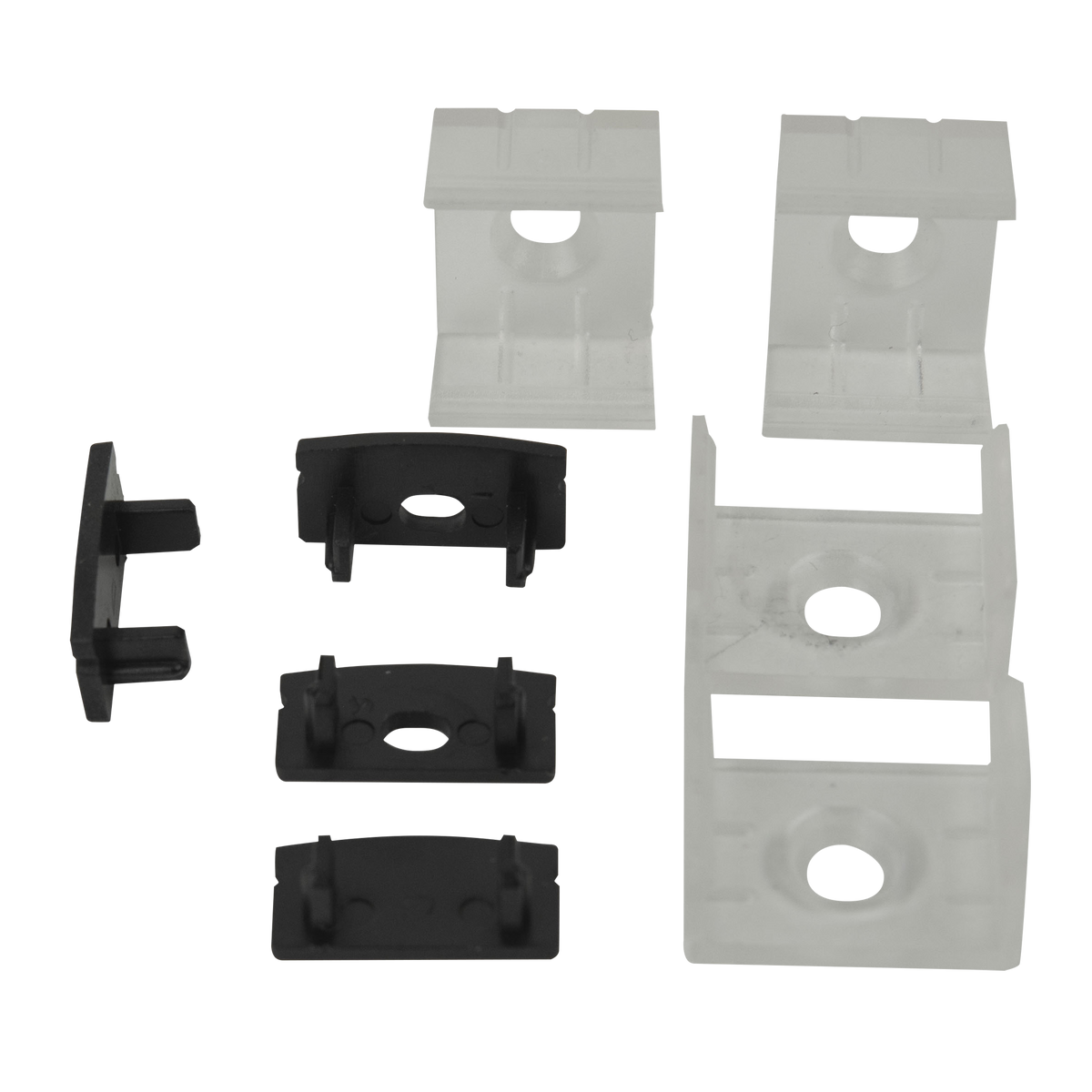 Profile Pro 31 Surface, utanpåliggande aluminiumprofil för LED-slinga, 2 m, svart