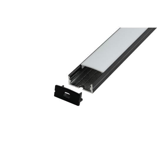 Profile Pro 32, aluminiumprofil för LED-slinga, 2 m, svart