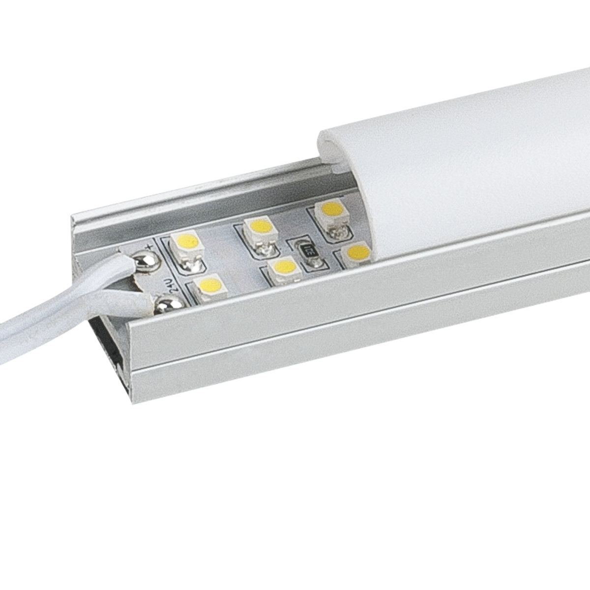 Profile Pro 10 Surface, utanpåliggande aluminiumprofil för LED-slinga, 2 m