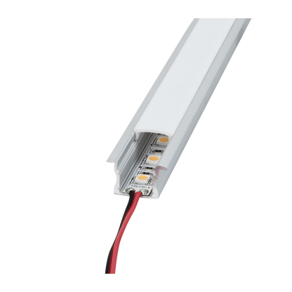 Profile Pro 17 Recessed, infälld aluminiumprofil för LED-slinga, 2 m, silver