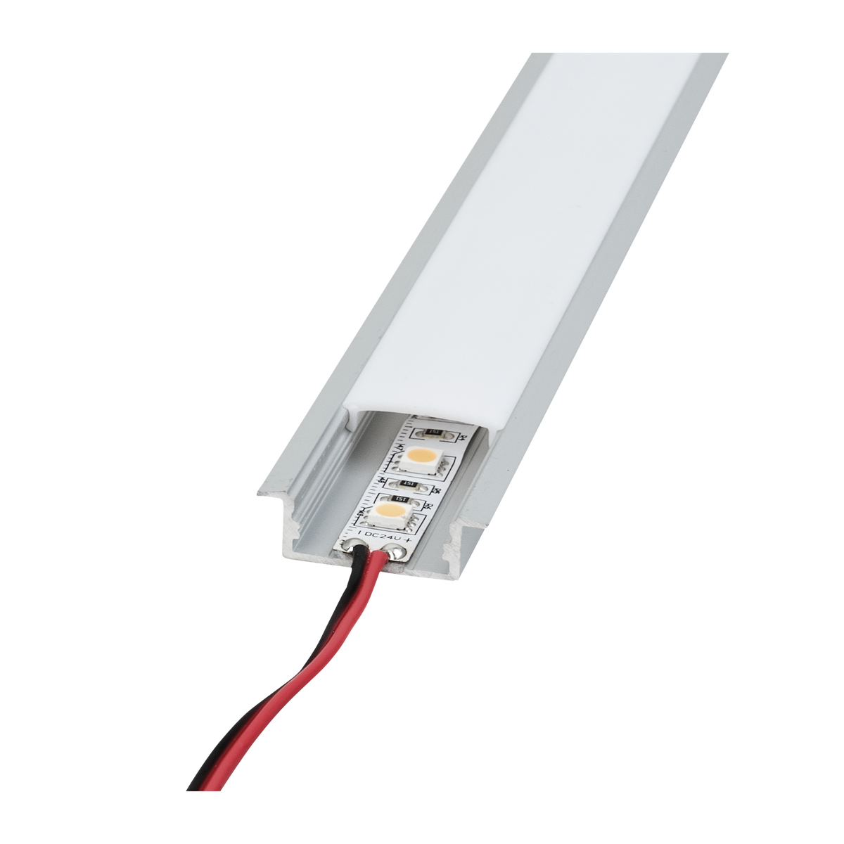 Profile Pro 19 Recessed, infälld aluminiumprofil för LED-slinga, 2 m