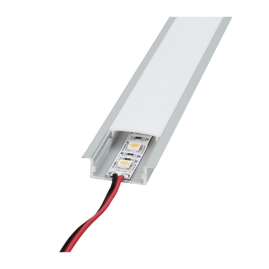 Profile Pro 19 Recessed, infälld aluminiumprofil för LED-slinga, 2 m