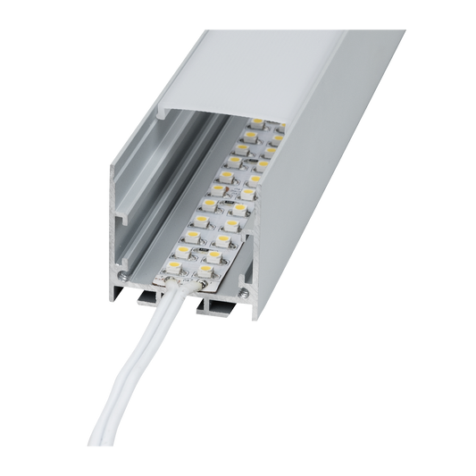 Profile Pro 25 Surface, utanpåliggande aluminiumprofil för LED-slinga, 2 m, silver