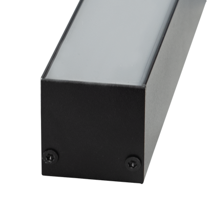 Profile Pro 25 Surface, utanpåliggande aluminiumprofil för LED-slinga, 2 m, svart