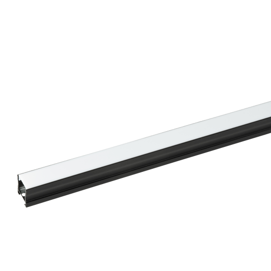 Profile Pro 29, aluminiumprofil för LED-slinga, 2 m, svart