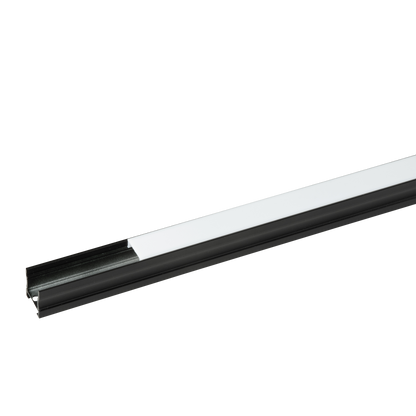 Profile Pro 29, aluminiumprofil för LED-slinga, 2 m, svart