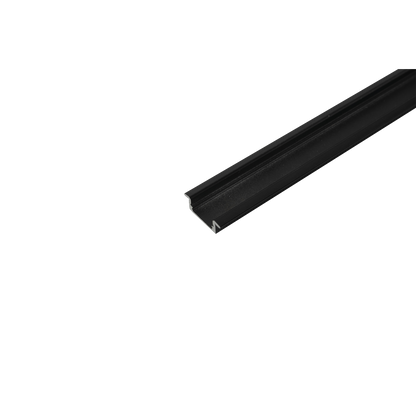 Profile Pro 1 Recessed, infälld aluminiumprofil för LED-slinga, 2 m, svart