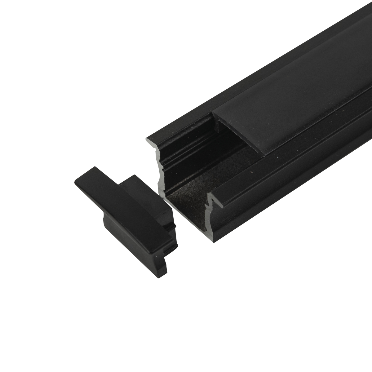 Profile Pro 17 Recessed, infälld aluminiumprofil för LED-slinga, 2 m, svart