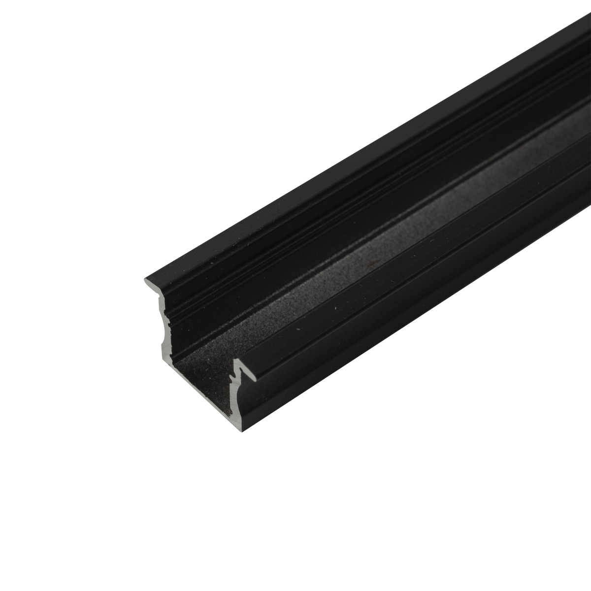 Profile Pro 17 Recessed, infälld aluminiumprofil för LED-slinga, 2 m, svart