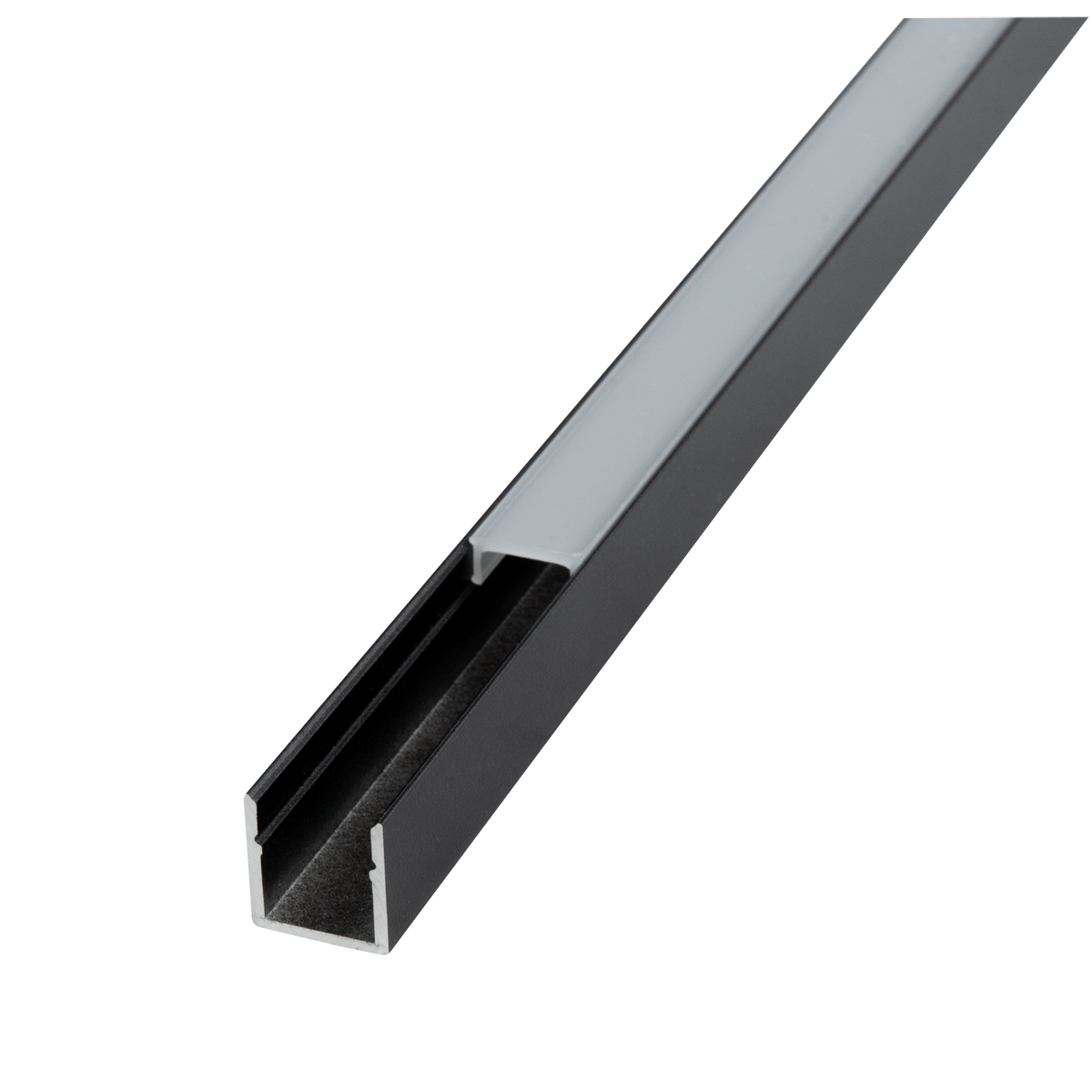 Profile Pro 35 Surface/Recessed, utanpåliggande/infälld aluminiumprofil för LED-slinga, 2 m, svart