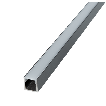 Profile Pro 35 Surface/Recessed, utanpåliggande/infälld aluminiumprofil för LED-slinga, 2 m, svart