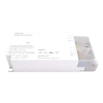 DUALdrive AC 50 W dimbar LED-drivare med DALI
