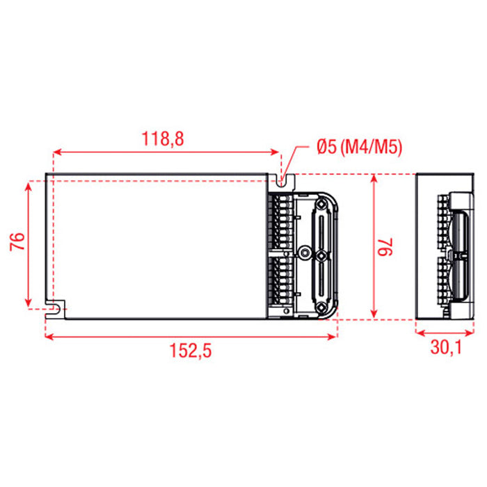 DUALdrive AC 50 W dimbar LED-drivare med DALI