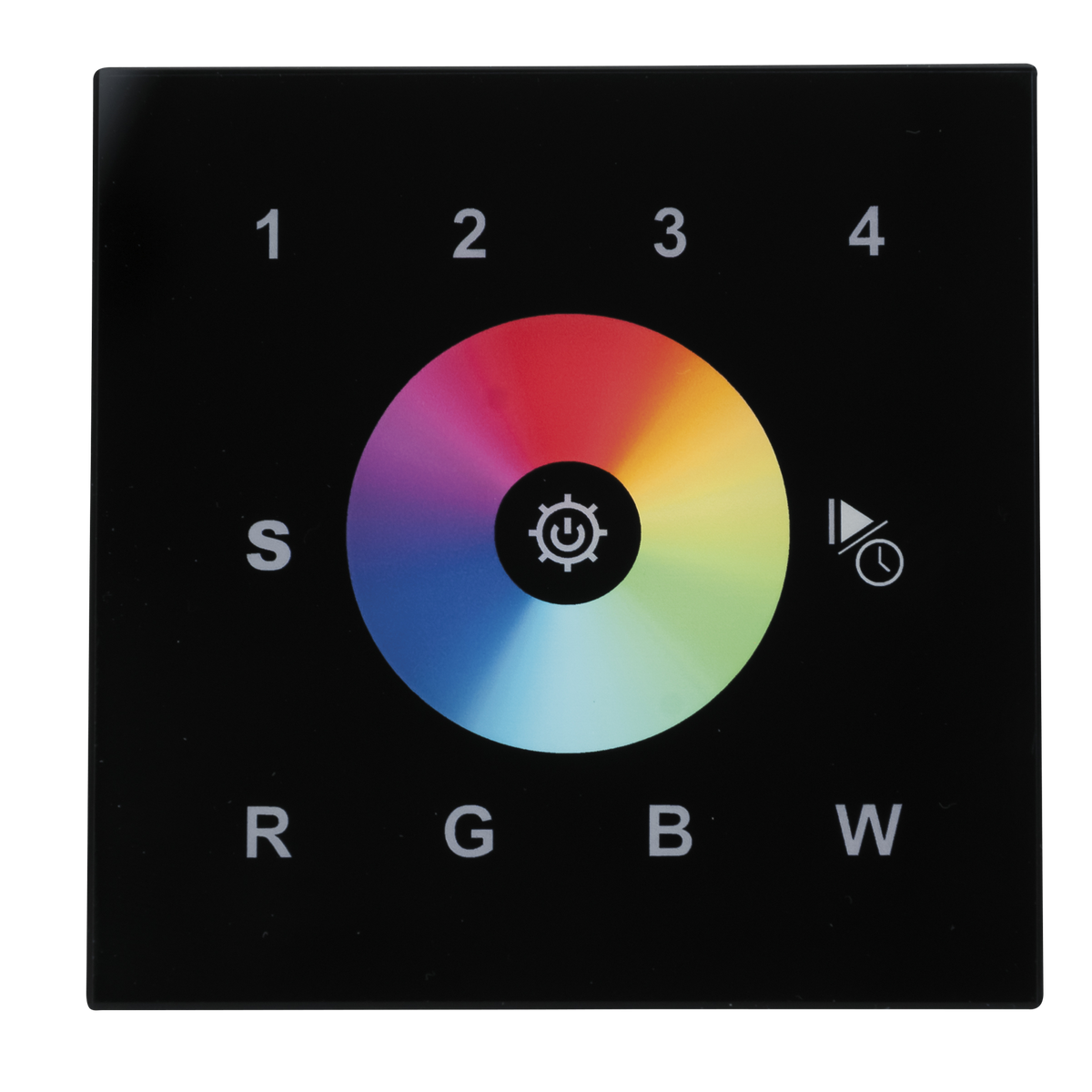 Play-XV väggpanel RGBW Wi-Fi/DMX, svart