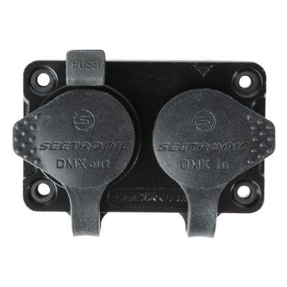 XLR-kombichassi in/ut 5-polig, IP65, guldkontakter
