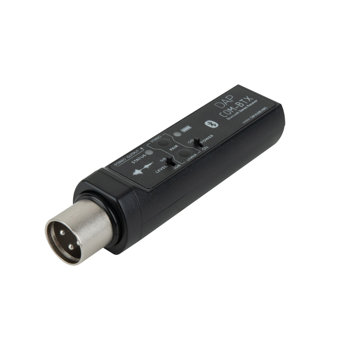 COM-BTX ljudmottagare med XLR och BT 5.0