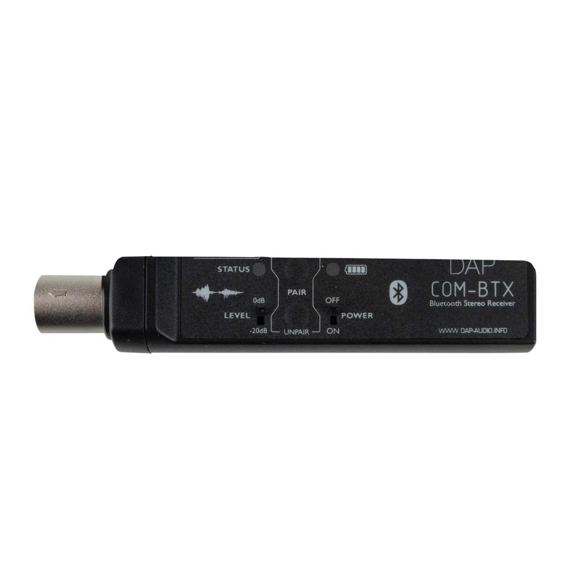 COM-BTX ljudmottagare med XLR och BT 5.0