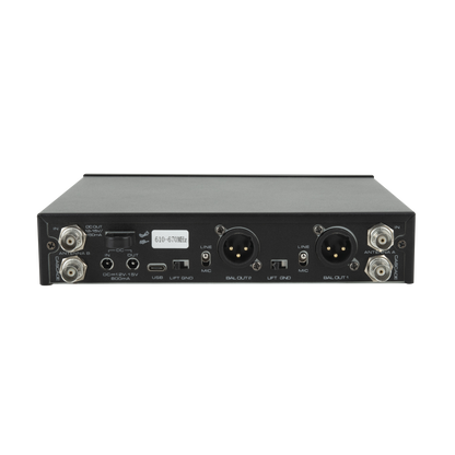 EDGE EHS-2 trådlöst set med två handmikrofoner, 610–670 MHz