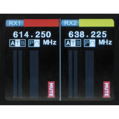 EDGE EHS-2 trådlöst set med två handmikrofoner, 610–670 MHz