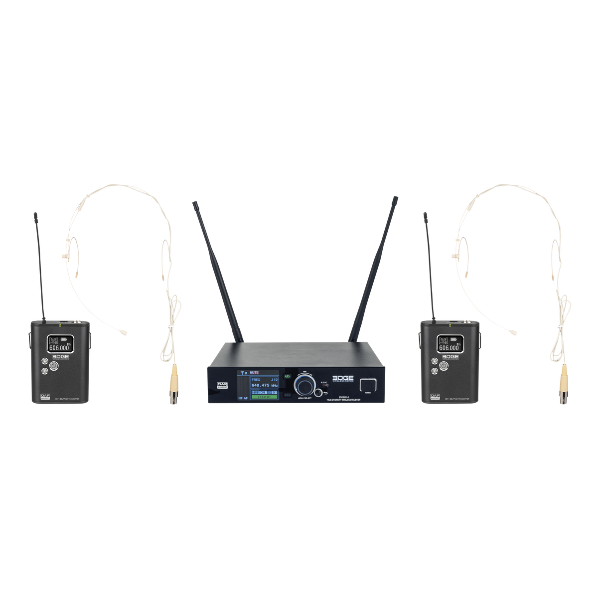 EDGE EBS-2 trådlöst set med två bältessändare, 610–670 MHz