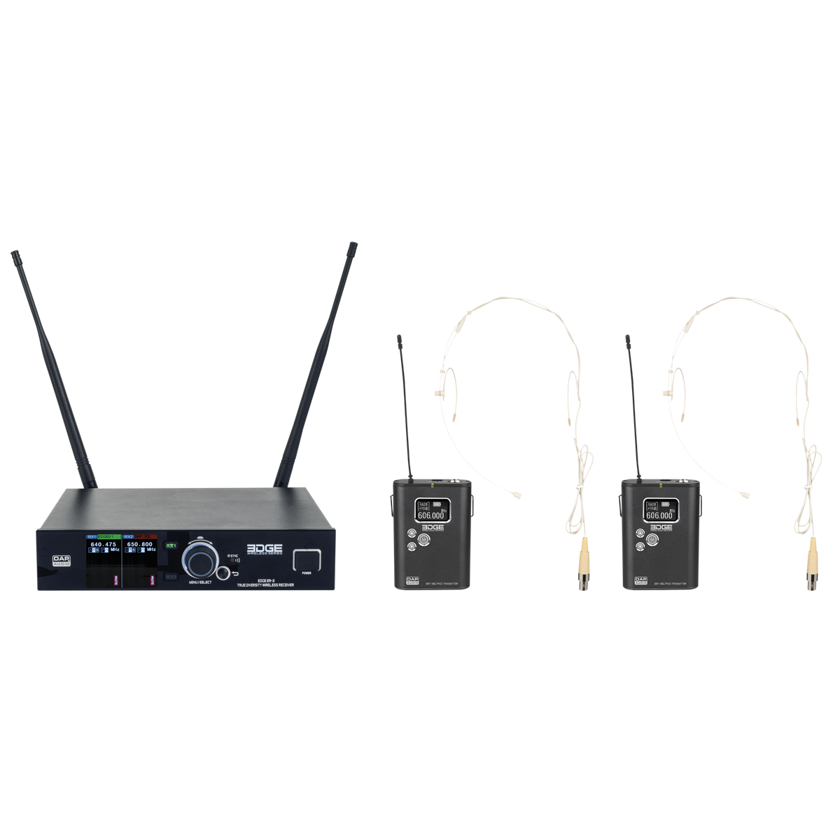 EDGE EBS-2 trådlöst set med två bältessändare, 610–670 MHz