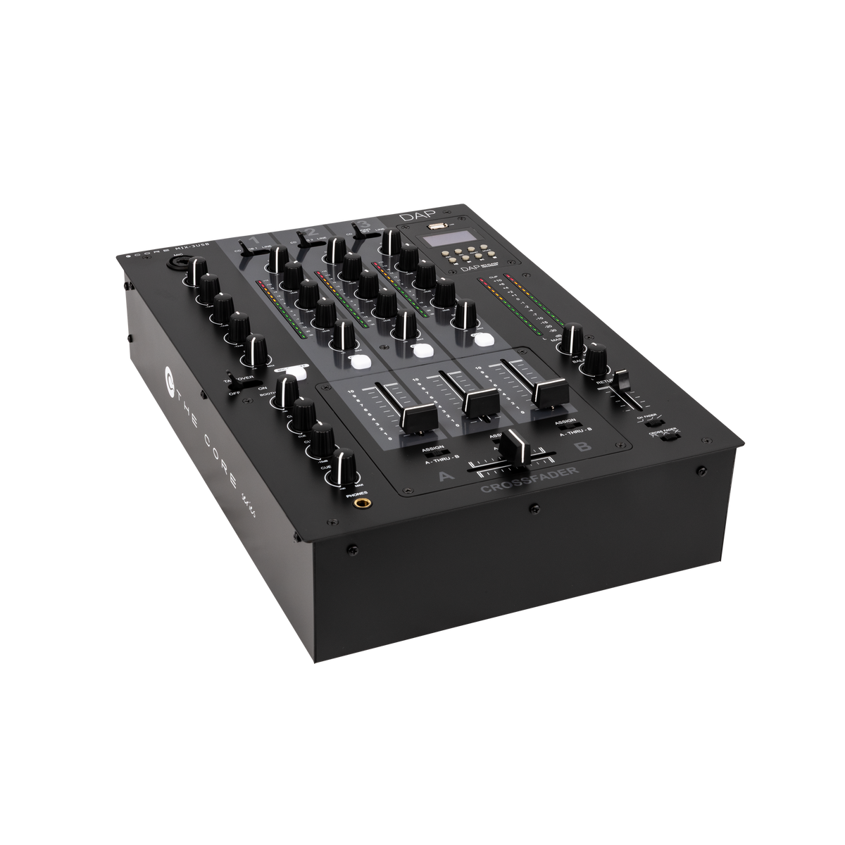 CORE MIX-3 USB 3-kanalig DJ-mixer med USB-gränssnitt