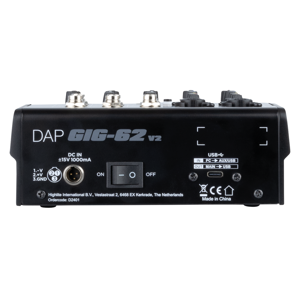 GIG-62 V2 analog 6-kanalsmixer