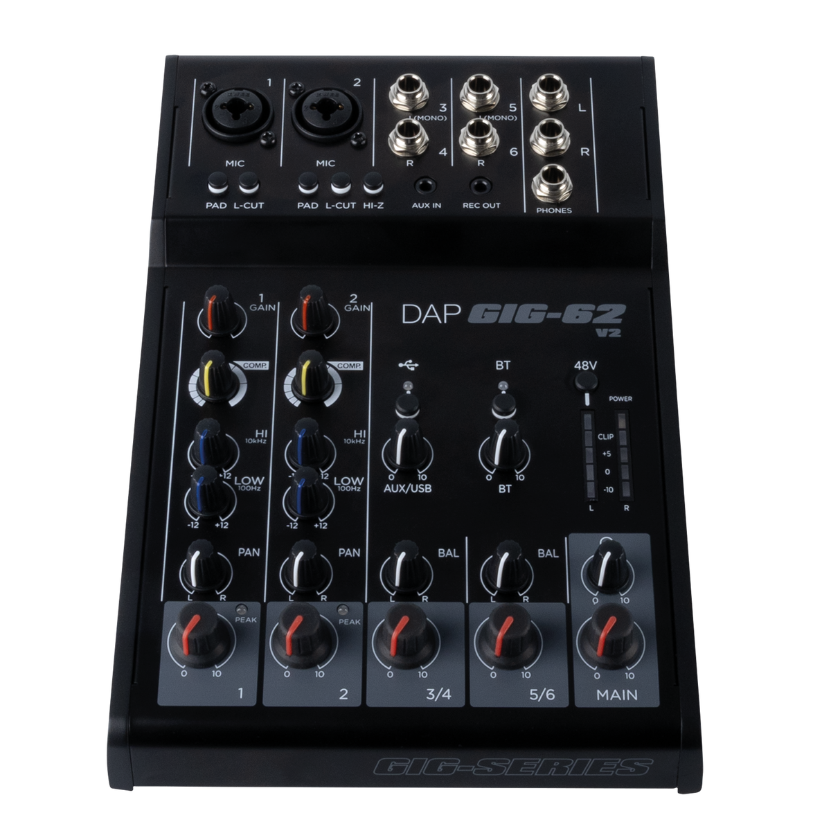 GIG-62 V2 analog 6-kanalsmixer