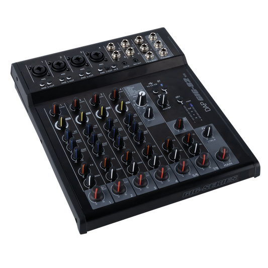 GIG-82 V2 analog 8-kanalsmixer med effekter