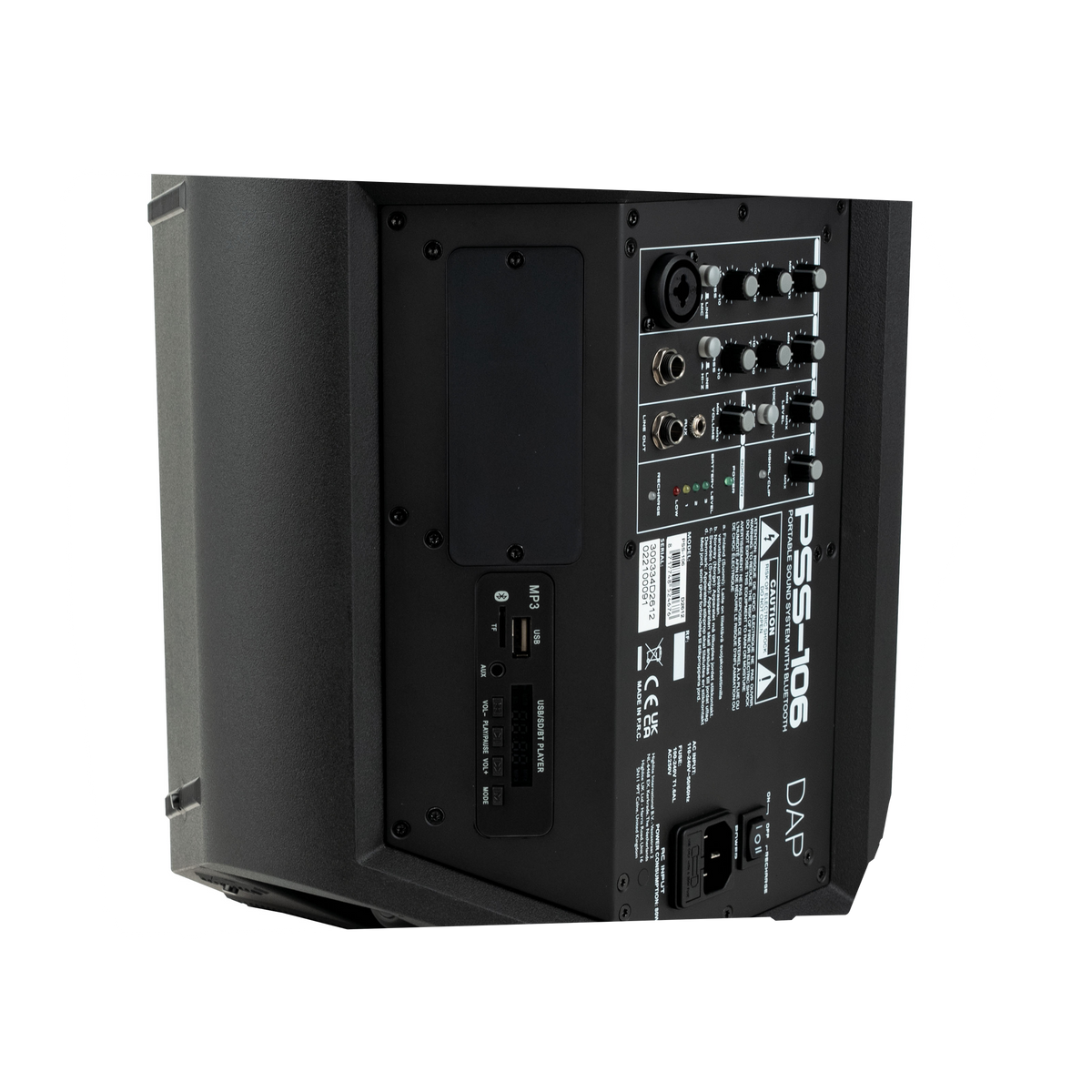 PSS-106 batteridriven högtalare 6,5", utan mikrofon