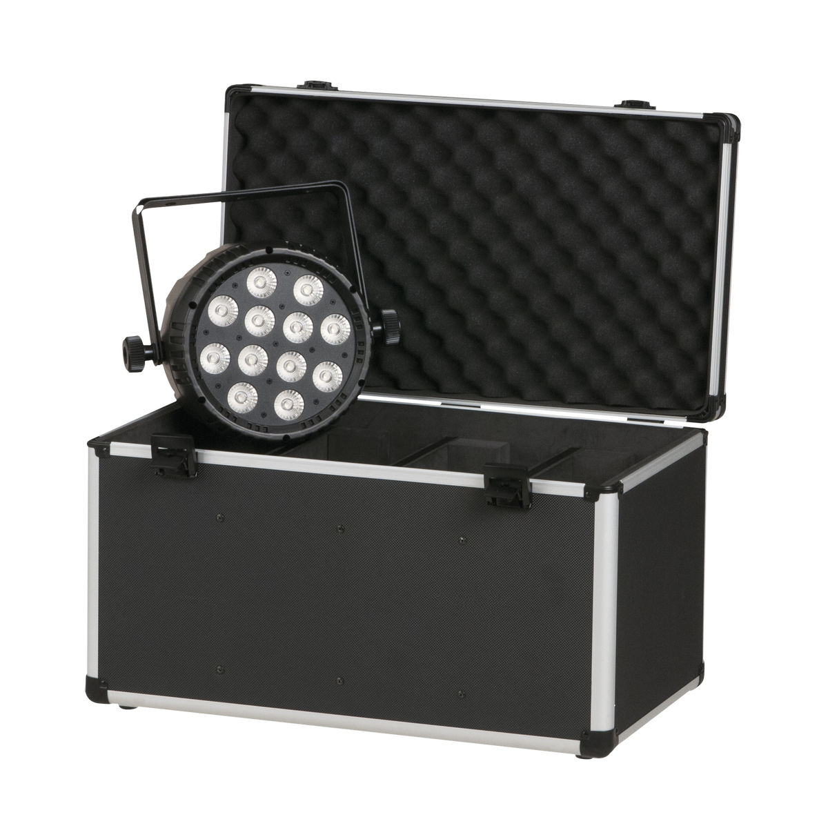 Flightcase för 4 × Club Par, Value Line