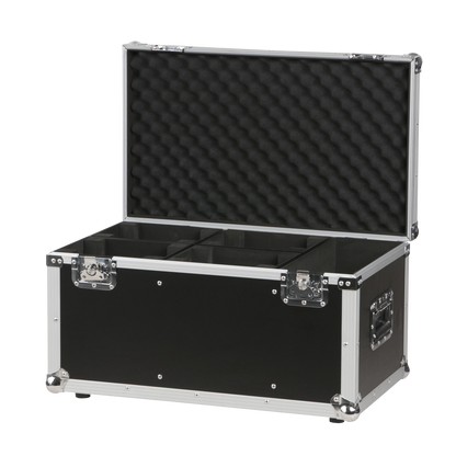 Flightcase för 4 × Kanjo 10 / 60, med tillbehörsfack