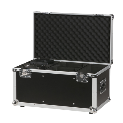 Flightcase för 4 × Kanjo 10 / 60, med tillbehörsfack