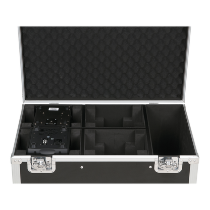 Flightcase för 4 × Kanjo 10 / 60, med tillbehörsfack