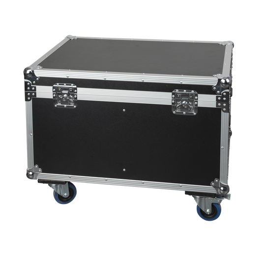 Flightcase för 4 × Stage Blinder 4 LED, med tillbehörsfack