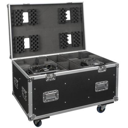 Flightcase för 4 × Phantom 100 / 180, med tillbehörsfack
