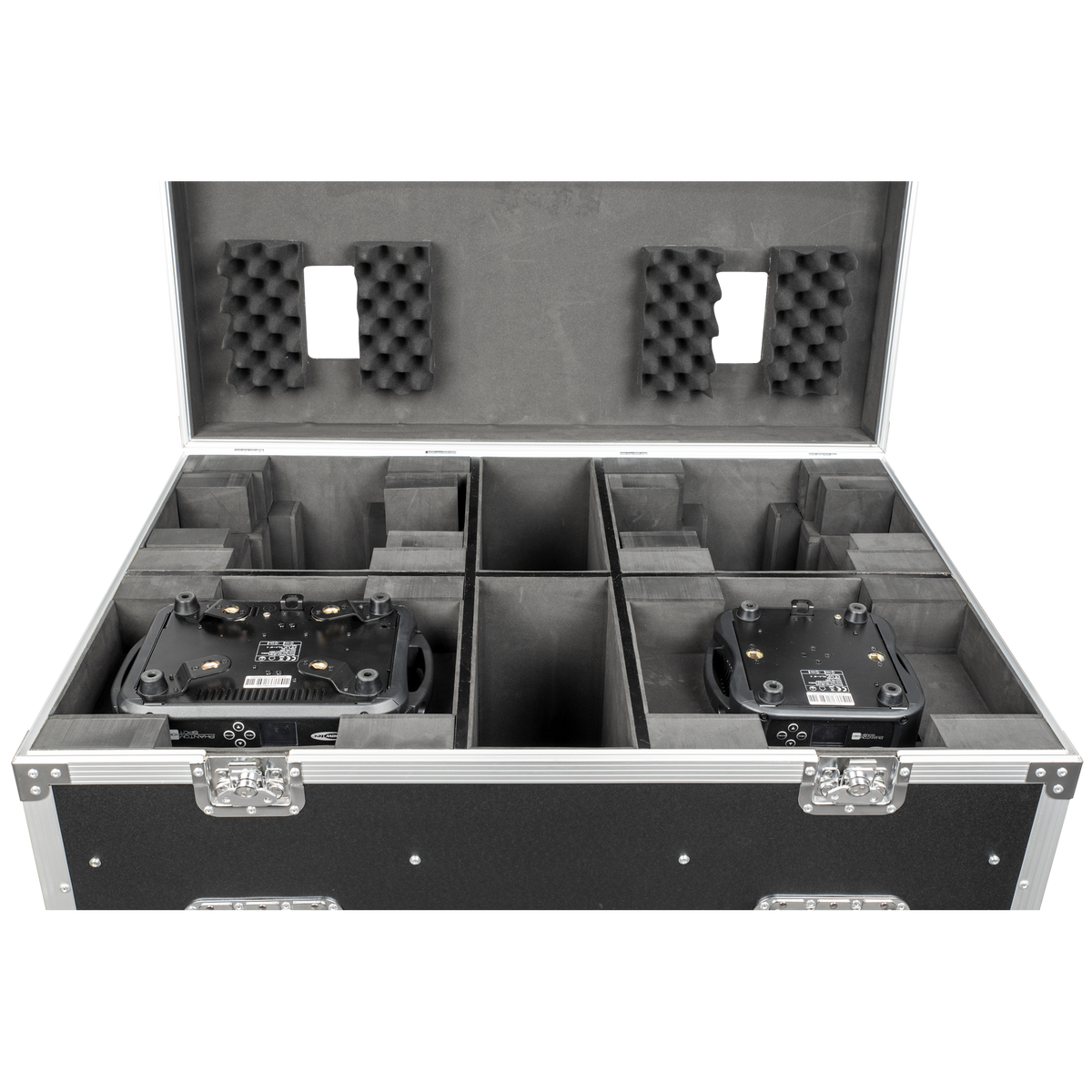Flightcase för 4 × Phantom 100 / 180, med tillbehörsfack