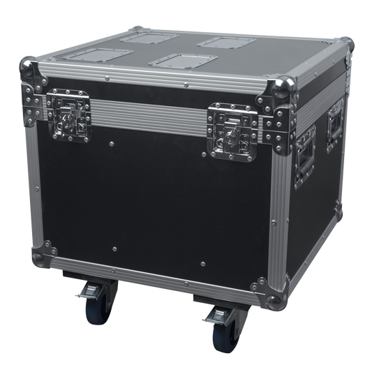 Flightcase för 4 × Shark Wash Zoom Two/Spot Two/Beam, med tillbehörsfack