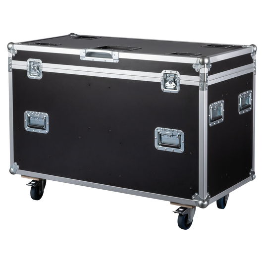 Flightcase för 2 × Showtec Goliath