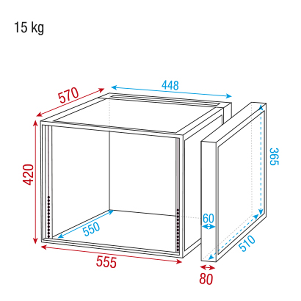 Double Door Case 8U
