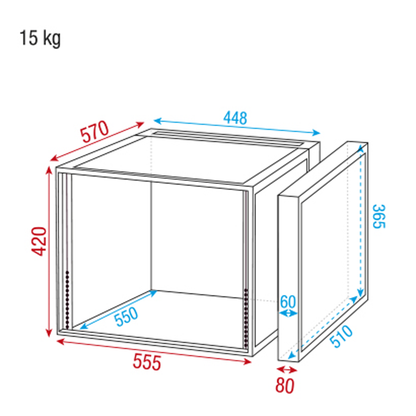 Double Door Case 8U
