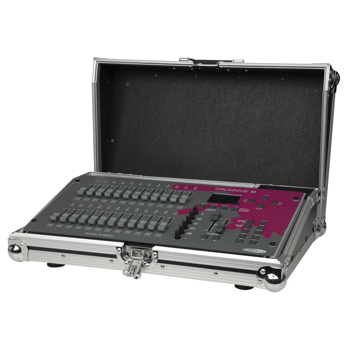 Flightcase för ColorCue 3, med tillbehörsfack