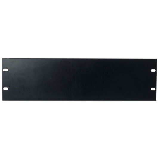19" blindpanel, svart, 3U