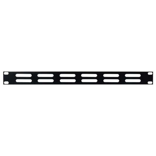 19" ventilationspanel, svart, 1U