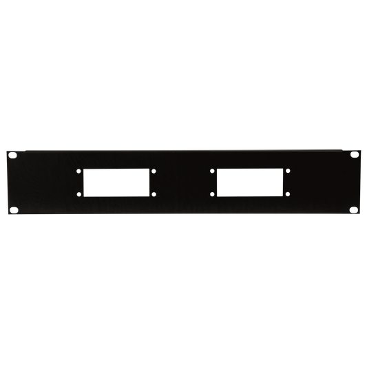 19" multikontaktpanel 2U för 2 × 16-poliga multikontakter